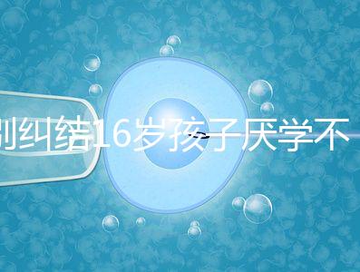 別糾結16歲孩子厭學不去上學怎么辦了，弄清原因再解決
