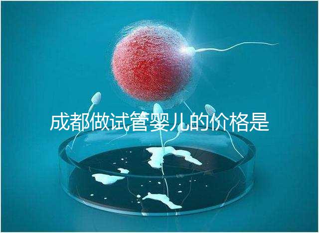 成都做試管嬰兒的價格是多少？做一個三代試管嬰兒需要多少錢？