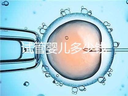 試管嬰兒多少錢